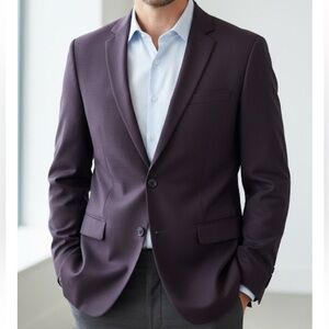 Calvin Klein Purple Sport Coat Blazer